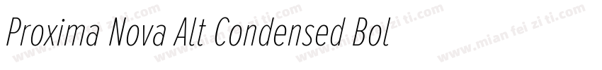 Proxima Nova Alt Condensed Bold字体转换